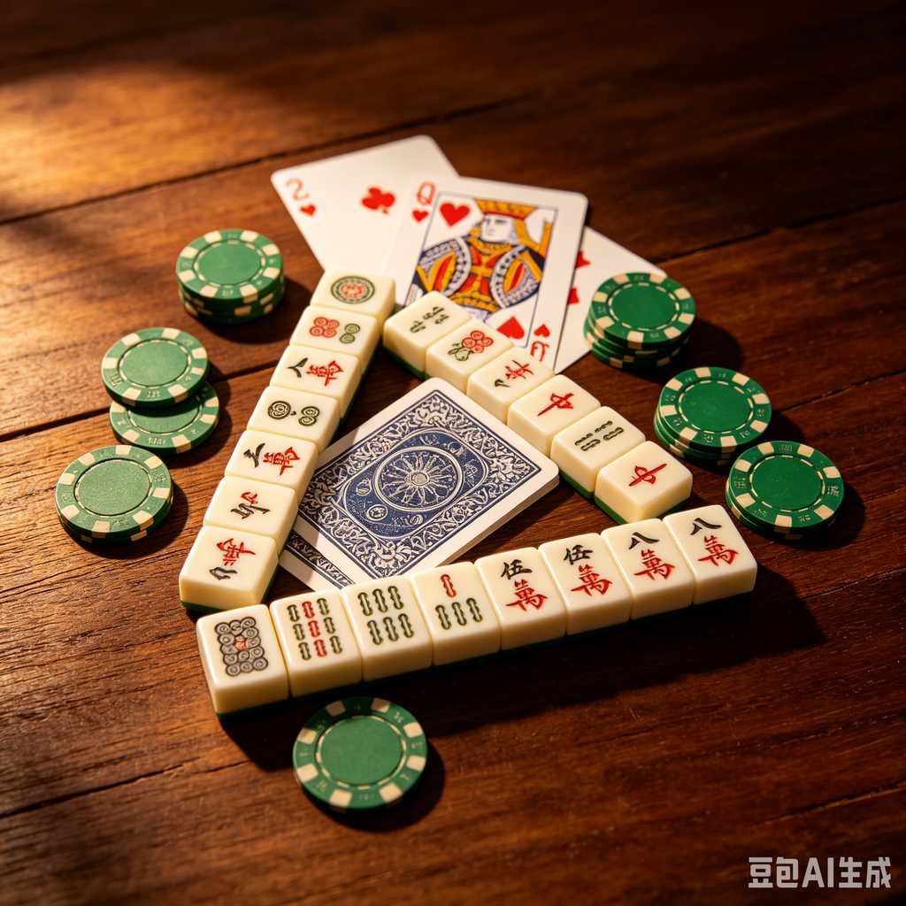 saturated color mahjong set print